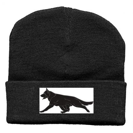 Hip-Hop Mütze Schäferhund schwarz-weiss 54341