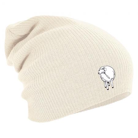 Longbeanie Slouch-Beanie Mütze Schaf 54500