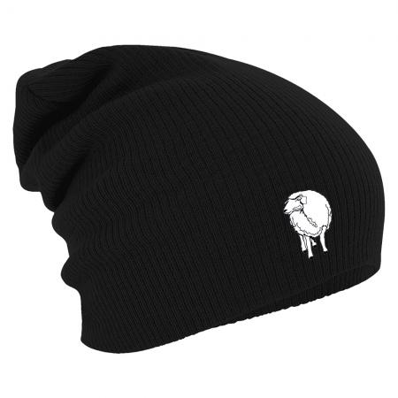 Longbeanie Slouch-Beanie Mütze Schaf 54500