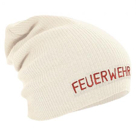 Longbeanie Slouch-Beanie Mütze Feuerwehr 54506