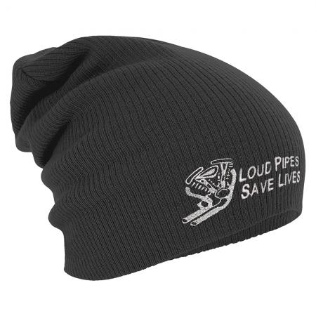 Longbeanie Slouch-Beanie Mütze Loud Pipes save Lives 54563