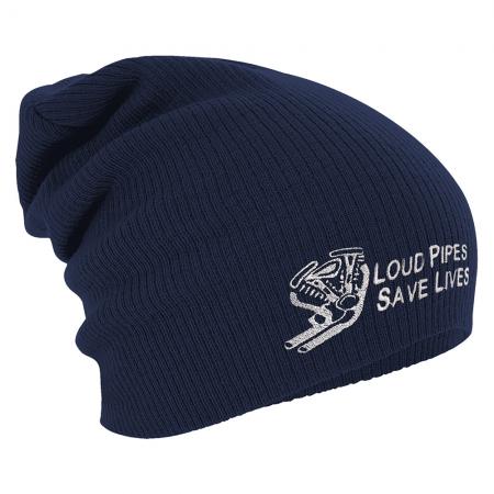 Longbeanie Slouch-Beanie Mütze Loud Pipes save Lives 54563