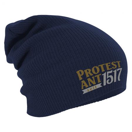 Longbeanie Slouch-Beanie Wintermütze Protest Ant Seit 1517 Luther 54614/1