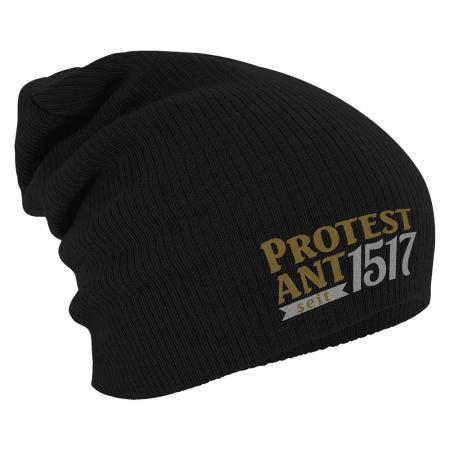 Longbeanie Slouch-Beanie Wintermütze Protest Ant Seit 1517 Luther 54614/1