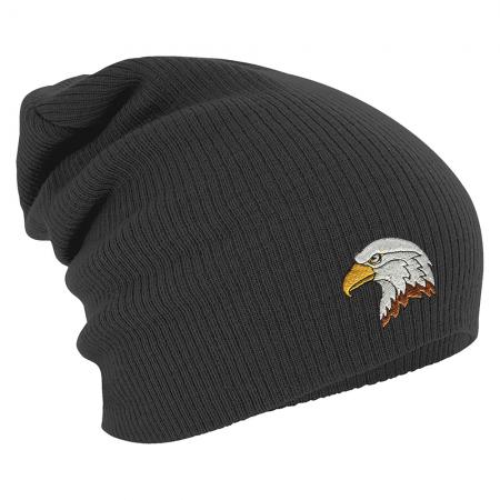 Longbeanie Slouch-Beanie Mütze Adlerkopf 54801
