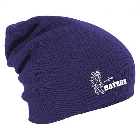 Longbeanie Slouch-Beanie Wintermütze Pinkelmännchen Bayern 54808