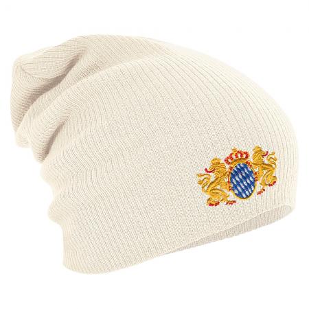 Longbeanie Slouch-Beanie Mütze Bayern Emblem 54810