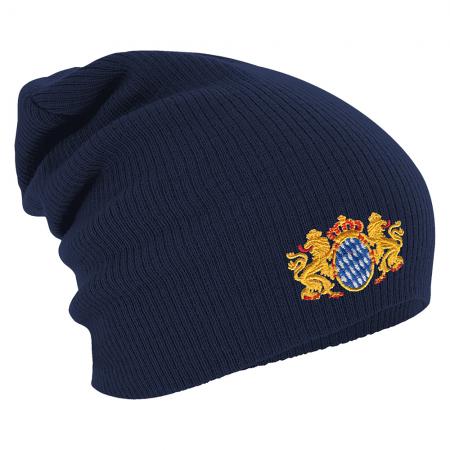 Longbeanie Slouch-Beanie Mütze Bayern Emblem 54810
