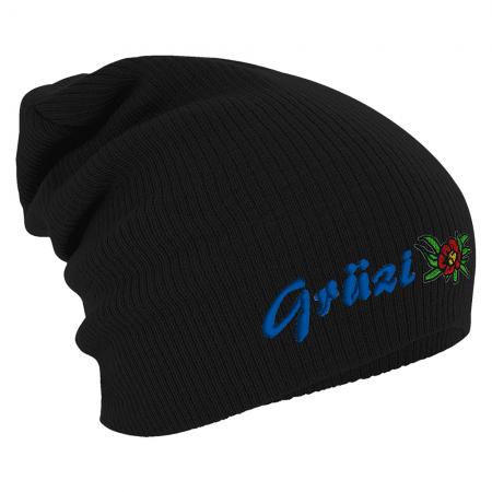 Longbeanie Slouch-Beanie Wintermütze Grüzi 54837