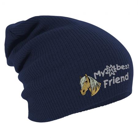 Longbeanie Slouch-Beanie Mütze Haflinger my best friend 54840