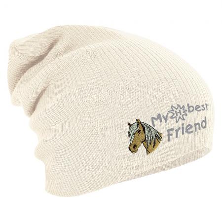 Longbeanie Slouch-Beanie Mütze Haflinger my best friend 54840