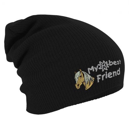 Longbeanie Slouch-Beanie Mütze Haflinger my best friend 54840