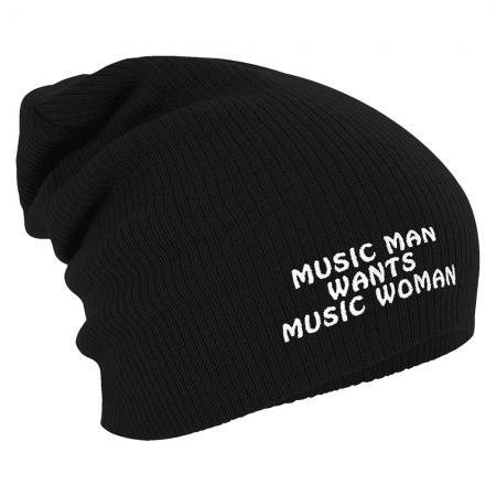 Longbeanie Slouch-Beanie Wintermütze Music Man wants 54852