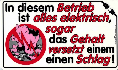 Spaß-Schild - IN DIESEM BETRIEB IST... - 309256 - 25cm x 15cm - Firma Arbeit Job Chef