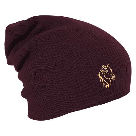 Longbeanie Slouch-Beanie Wintermütze Pferd Haflinger 54863