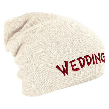 Longbeanie Slouch-Beanie Wintermütze Wedding 54890