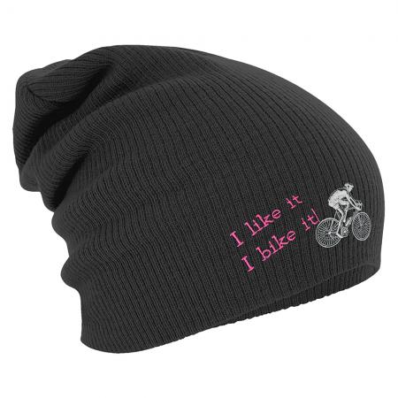 Longbeanie Slouch-Beanie Radfahren - I bike it  54904