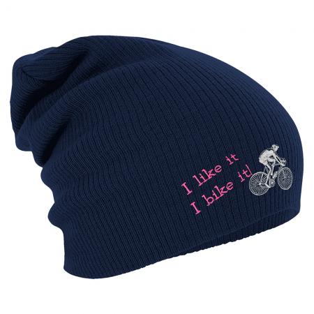 Longbeanie Slouch-Beanie Radfahren - I bike it  54904