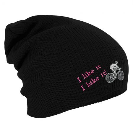 Longbeanie Slouch-Beanie Radfahren - I bike it  54904
