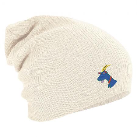 Longbeanie Slouch-Beanie Mütze Ziegenbock 55107