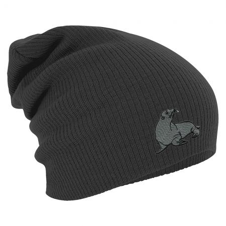 Longbeanie Slouch-Beanie Wintermütze Seerobbe 55108