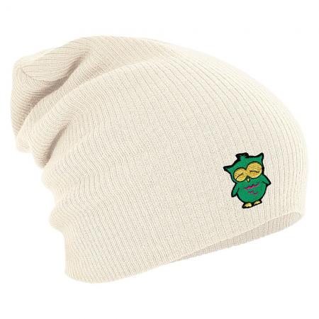 Longbeanie Slouch-Beanie Wintermütze Eule 55112