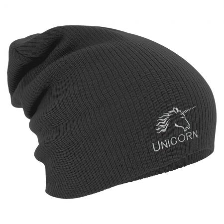 Longbeanie Slouch-Beanie Wintermütze Einhorn Unicorn 55125