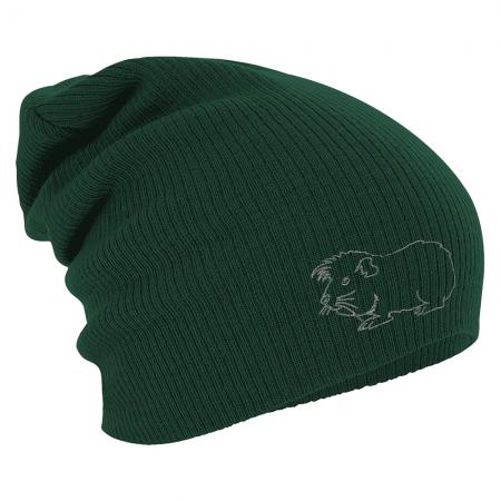 Longbeanie Slouch-Beanie Wintermütze Meerschweinchen Kontur 55133