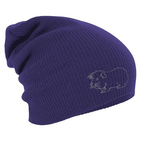 Longbeanie Slouch-Beanie Wintermütze Meerschweinchen Kontur 55133