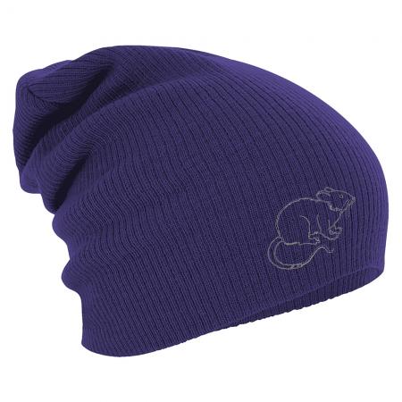 Longbeanie Slouch-Beanie Wintermütze Maus Kontur 55135