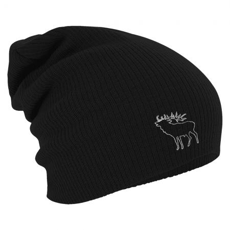 Longbeanie Slouch-Beanie Hirsch 55141