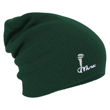 Longbeanie Slouch-Beanie Wintermütze Mikrofon Music 55158