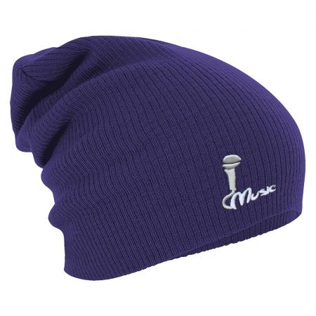 Longbeanie Slouch-Beanie Wintermütze Mikrofon Music 55158