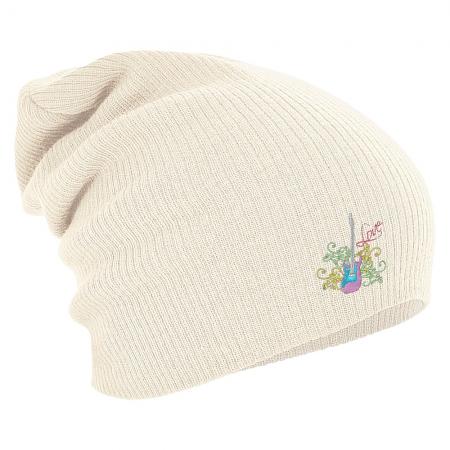 Longbeanie Slouch-Beanie Wintermütze Gitarre Tattoo Love 55161