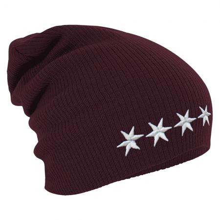 Longbeanie Slouch-Beanie Mütze 4 Sterne 55172