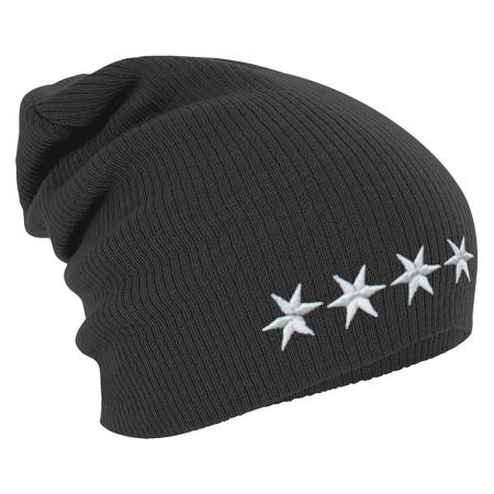 Longbeanie Slouch-Beanie Mütze 4 Sterne 55172
