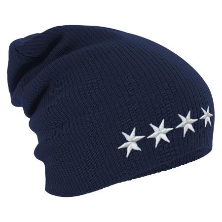 Longbeanie Slouch-Beanie Mütze 4 Sterne 55172
