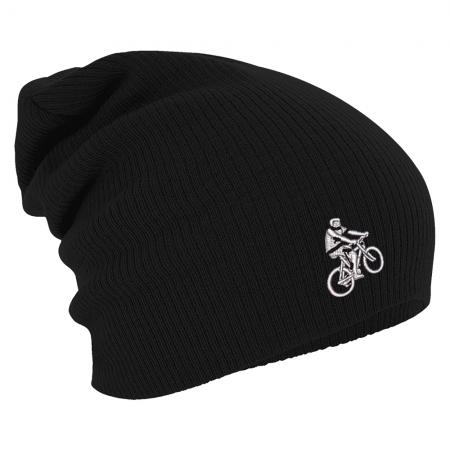 Longbeanie Slouch-Beanie Mütze Fahrradfahrer 55194