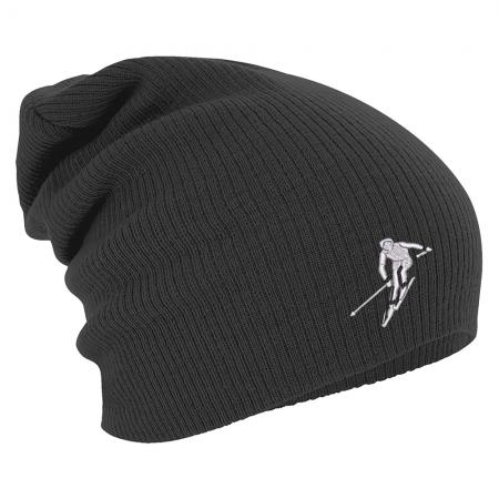 Longbeanie Slouch-Beanie Mütze Skifahren Slalom 55198
