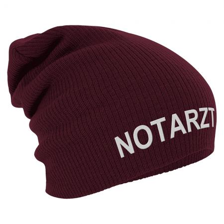 Longbeanie Slouch-Beanie Mütze Notarzt 55213