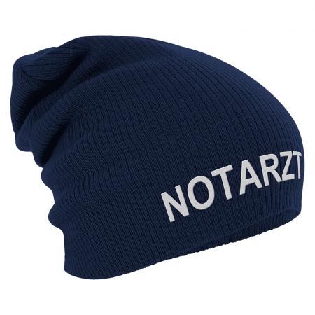 Longbeanie Slouch-Beanie Mütze Notarzt 55213