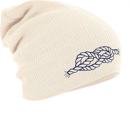Longbeanie Slouch-Beanie Wintermütze Seil Maritim 55235 naturfarben