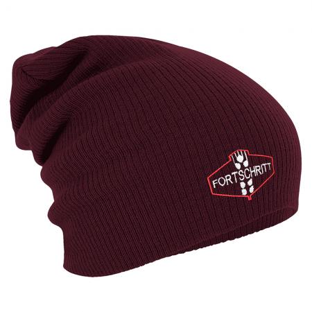Longbeanie Slouch-Beanie Mütze DDR Motiv Fortschritt 55249