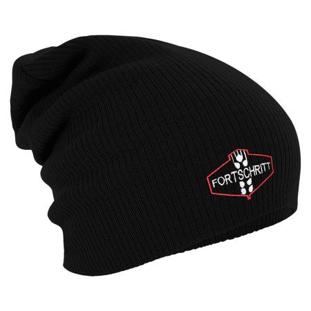 Longbeanie Slouch-Beanie Mütze DDR Motiv Fortschritt 55249
