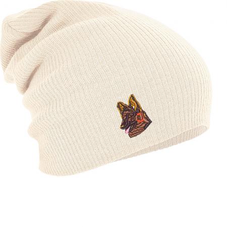 Longbeanie Slouch-Beanie Mütze Schäferhund Kopf 55289