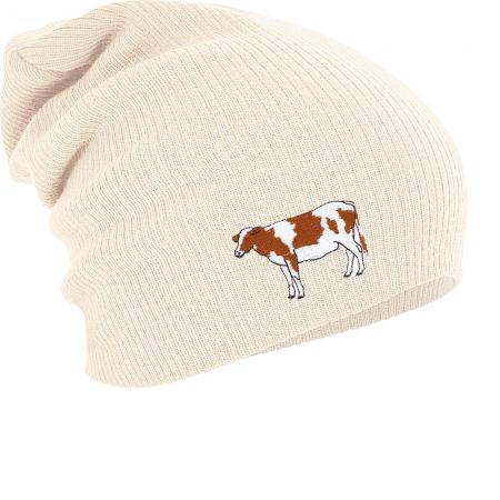 Longbeanie Slouch-Beanie Wintermütze Bulle Rind 55307