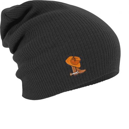 Longbeanie Slouch-Beanie Wintermütze Cowboyhut + Stiefel 55324