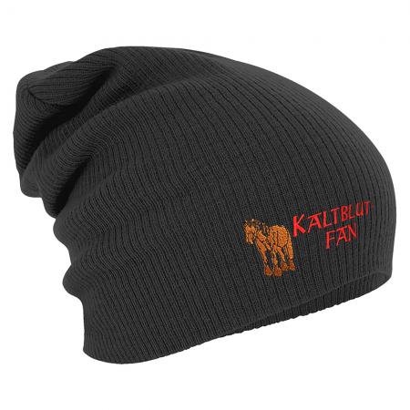 Longbeanie Slouch-Beanie Wintermütze Kaltblut Fan 55326