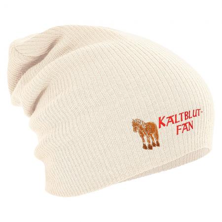 Longbeanie Slouch-Beanie Wintermütze Kaltblut Fan 55326