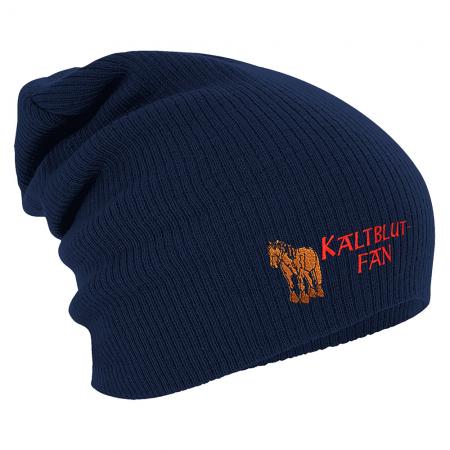 Longbeanie Slouch-Beanie Wintermütze Kaltblut Fan 55326